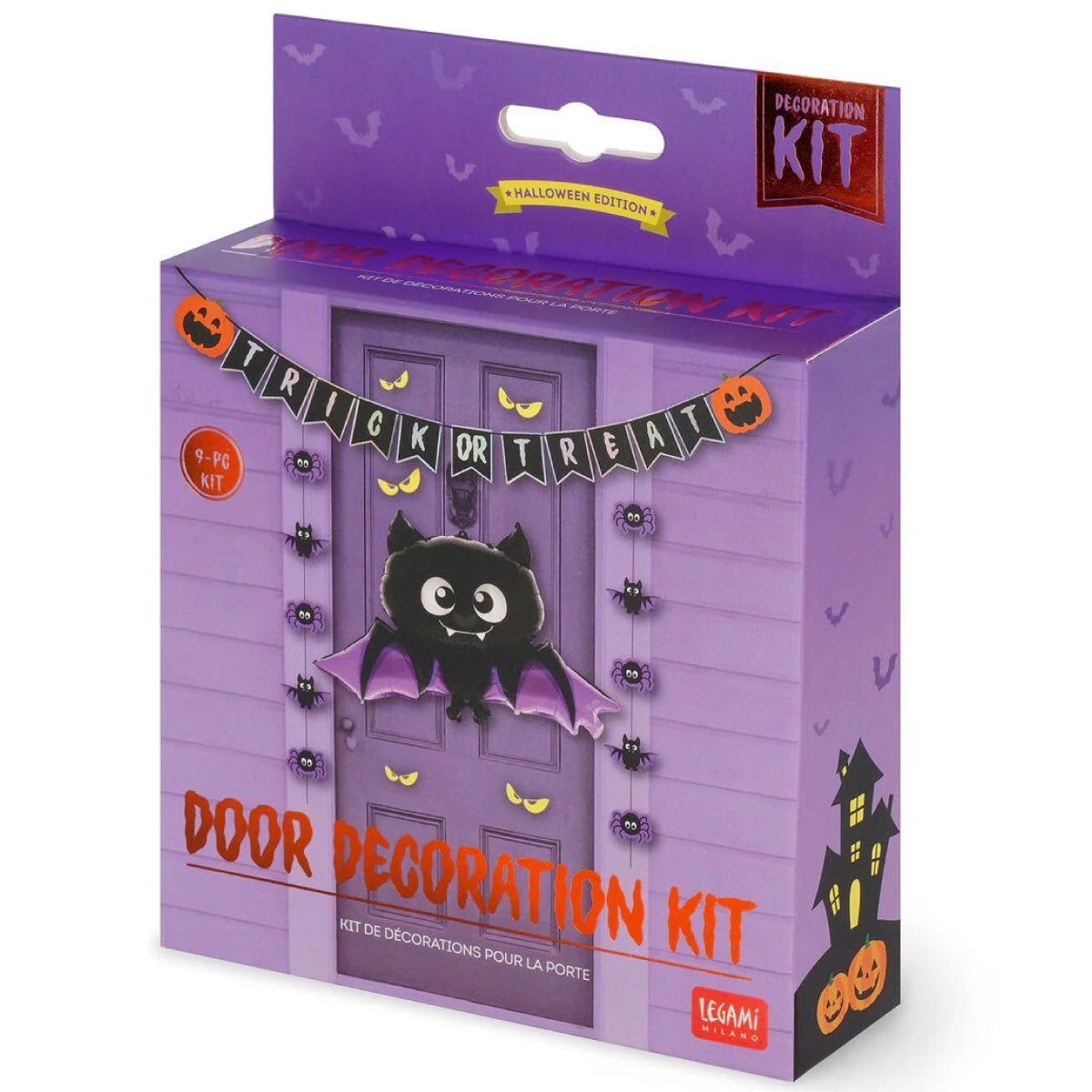 set decorazione porta halloween - trick or treat
