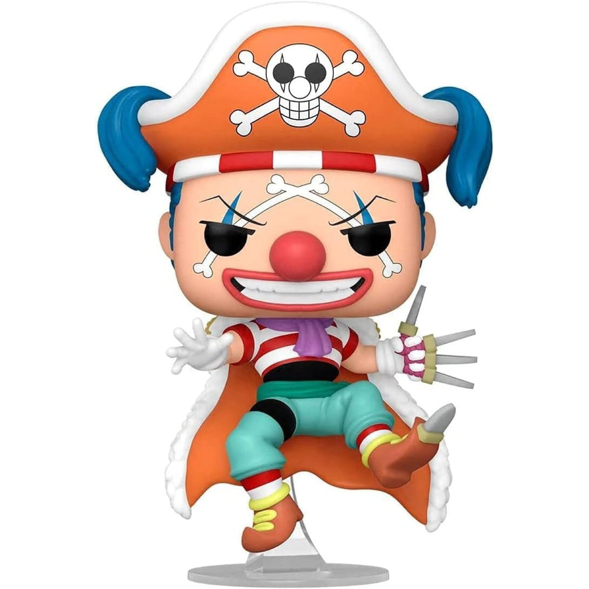 one piece - buggy the clown 9cm - funko pop! 1276 hot topic exclusive