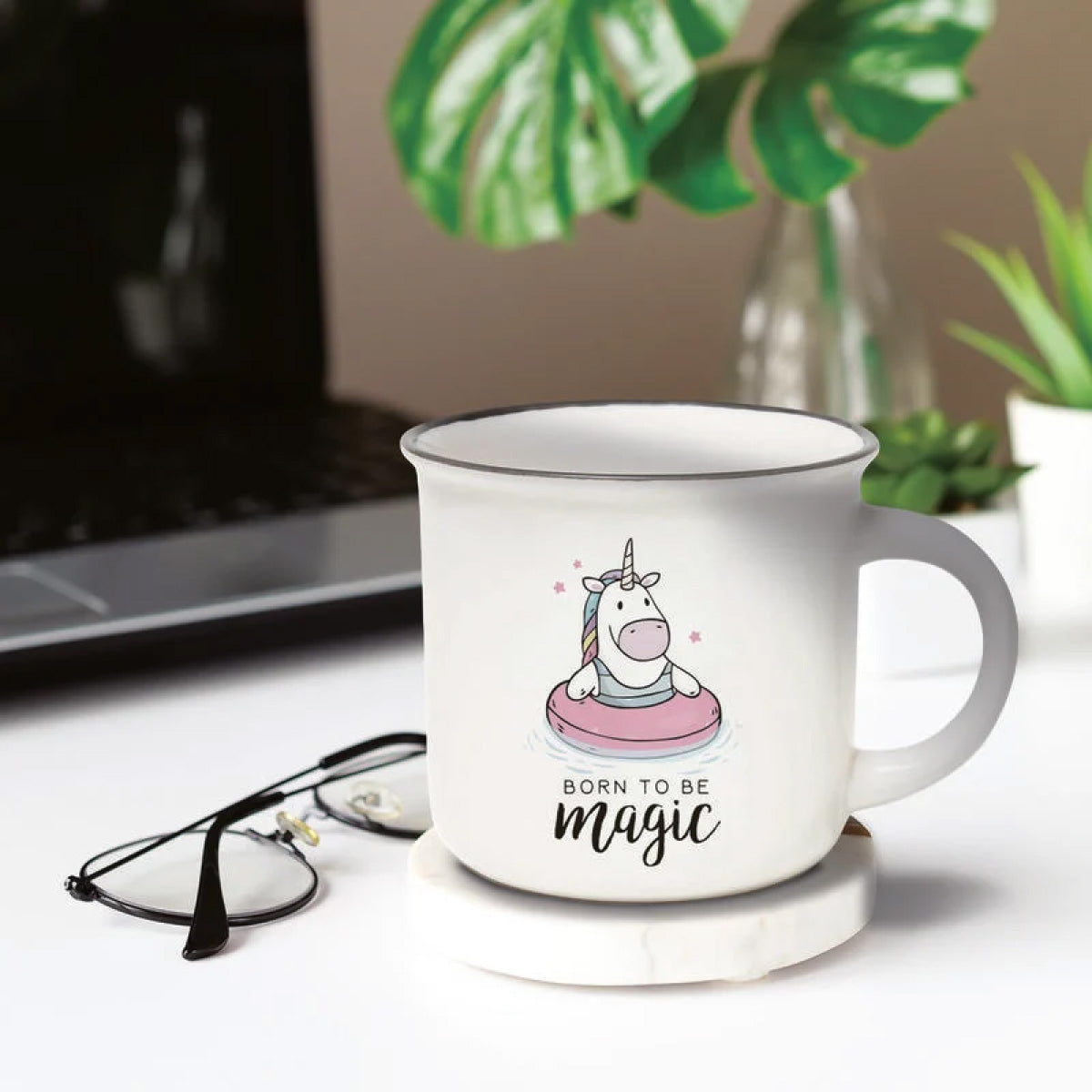 tazza in porcellana - cup-puccino - unicorno