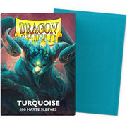 dragon shield standard sleeves - turquoise matte - players' choice  (100 bustine protettive)