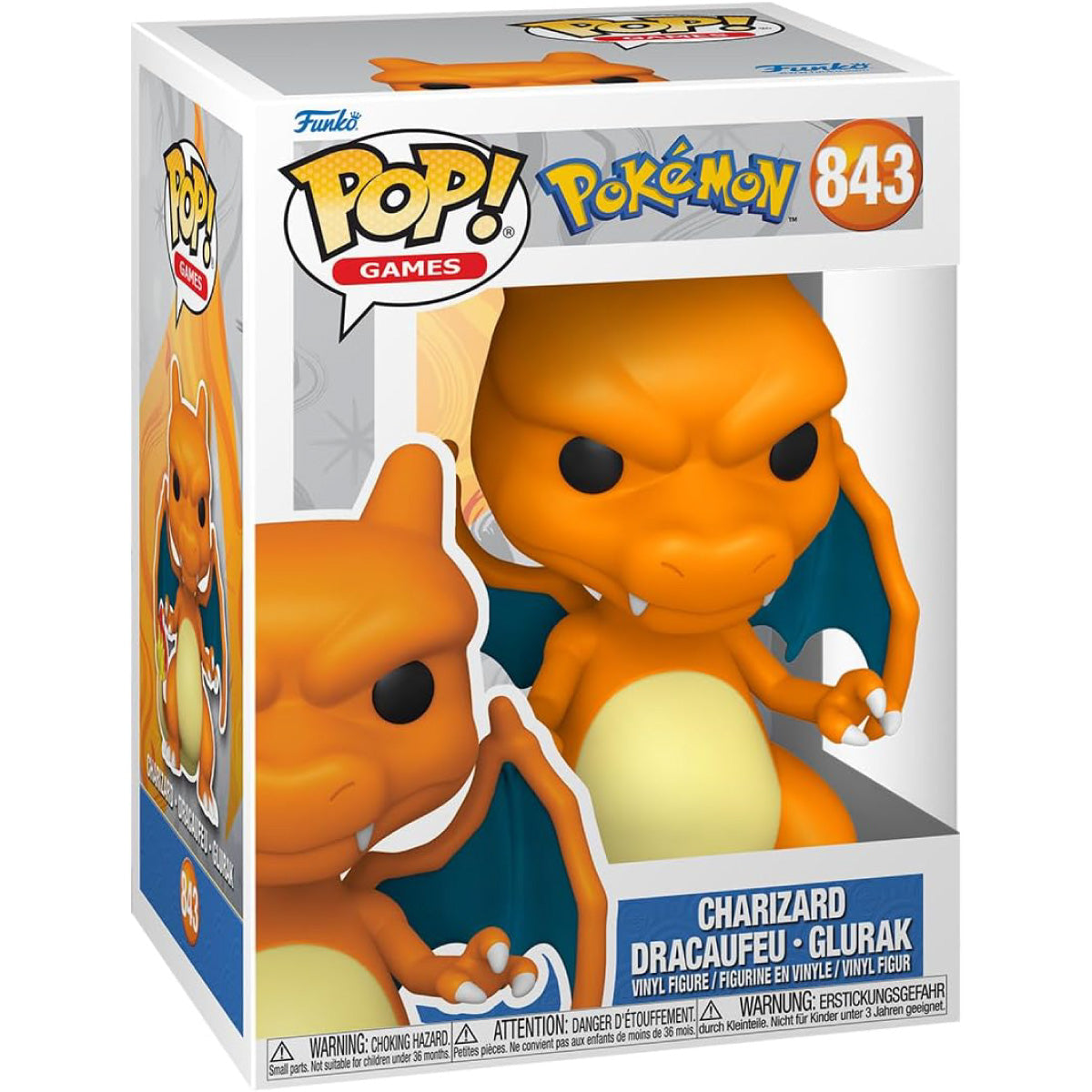 pokémon - charizard 9cm - funko pop! 843