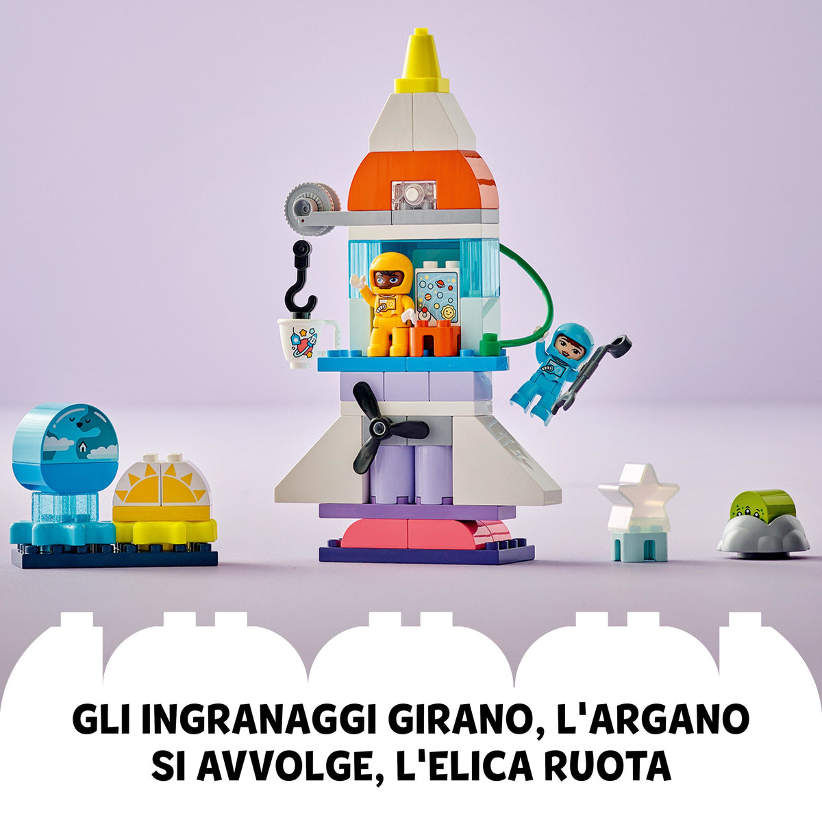 LEGO Duplo 10422 avventura dello space shuttle 3 in 1