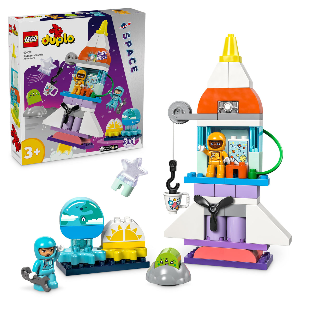 LEGO Duplo 10422 avventura dello space shuttle 3 in 1