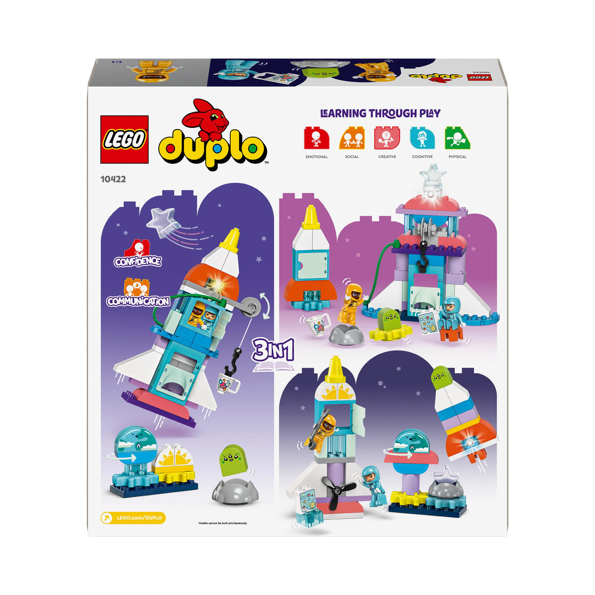 LEGO Duplo 10422 avventura dello space shuttle 3 in 1