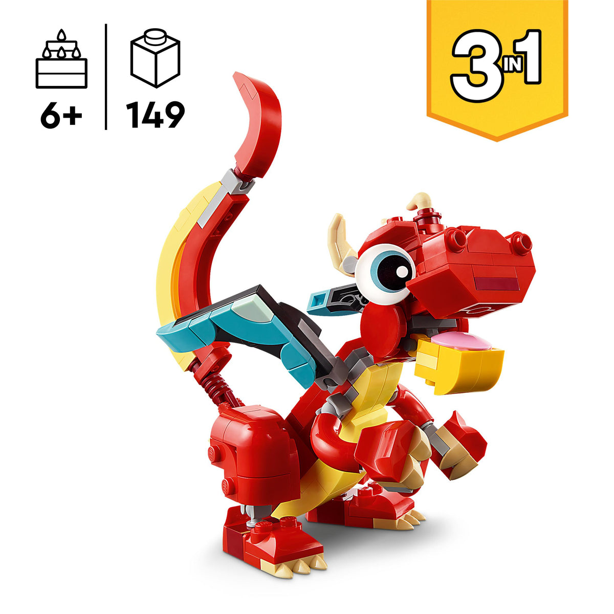 LEGO Creator 31145 drago rosso
