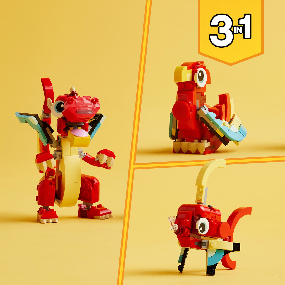 LEGO Creator 31145 drago rosso