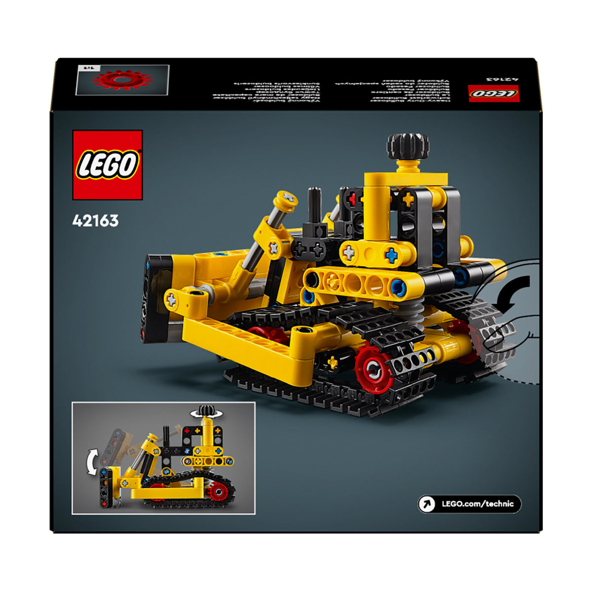 LEGO Technic 42163 bulldozer da cantiere