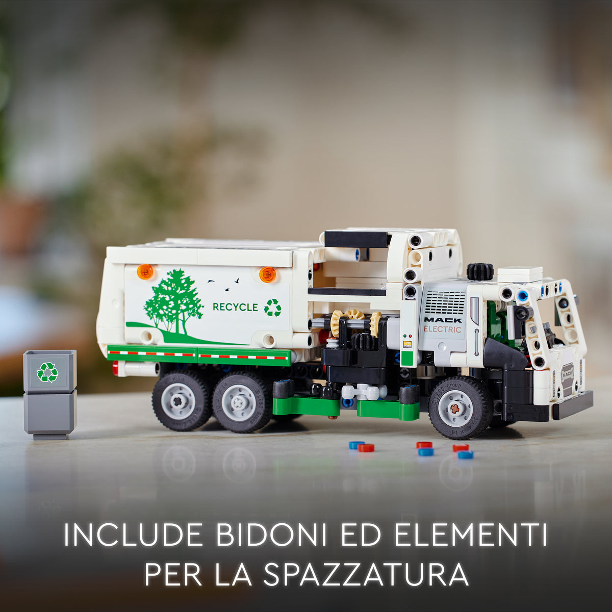 LEGO Technic 42167 camion della spazzatura mack lr electric