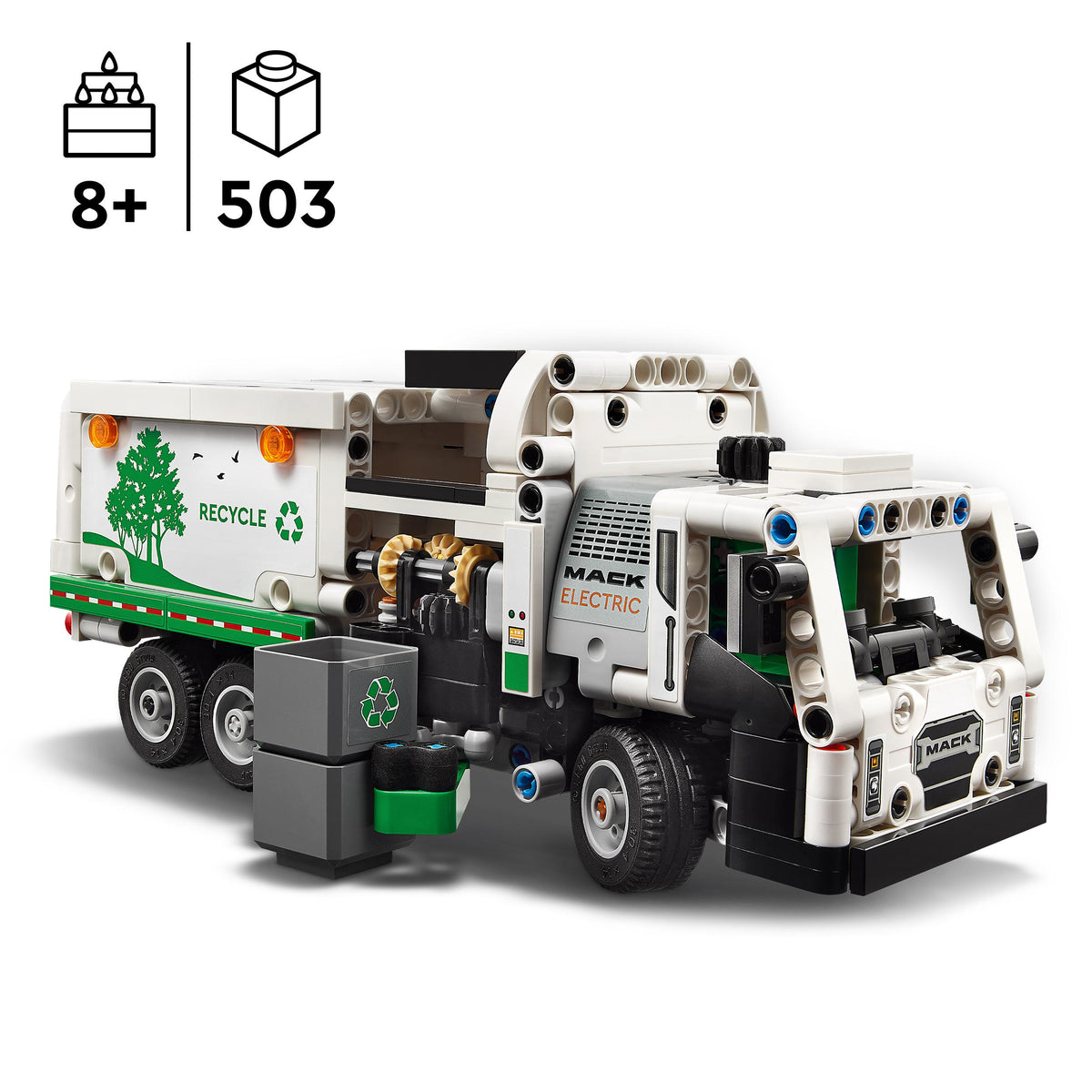LEGO Technic 42167 camion della spazzatura mack lr electric