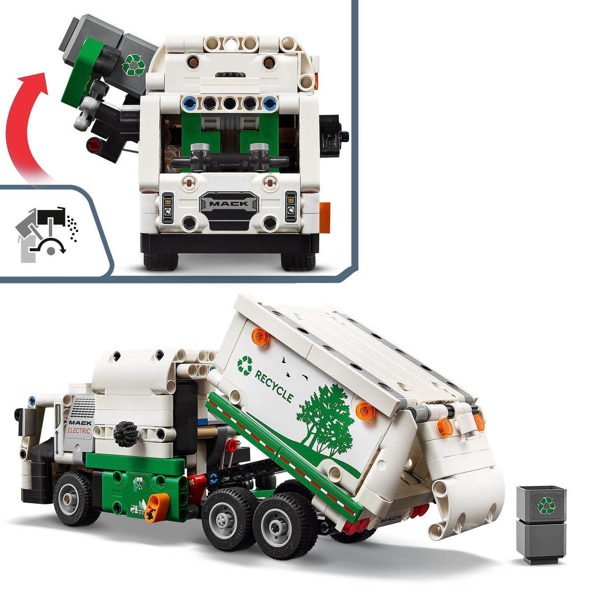 LEGO Technic 42167 camion della spazzatura mack lr electric