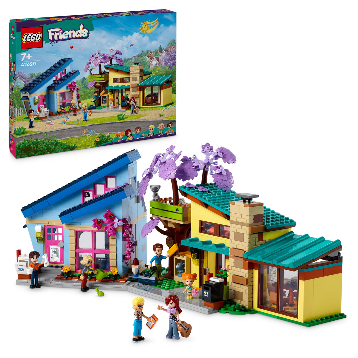 LEGO Friends 42620 le case di olly e paisley