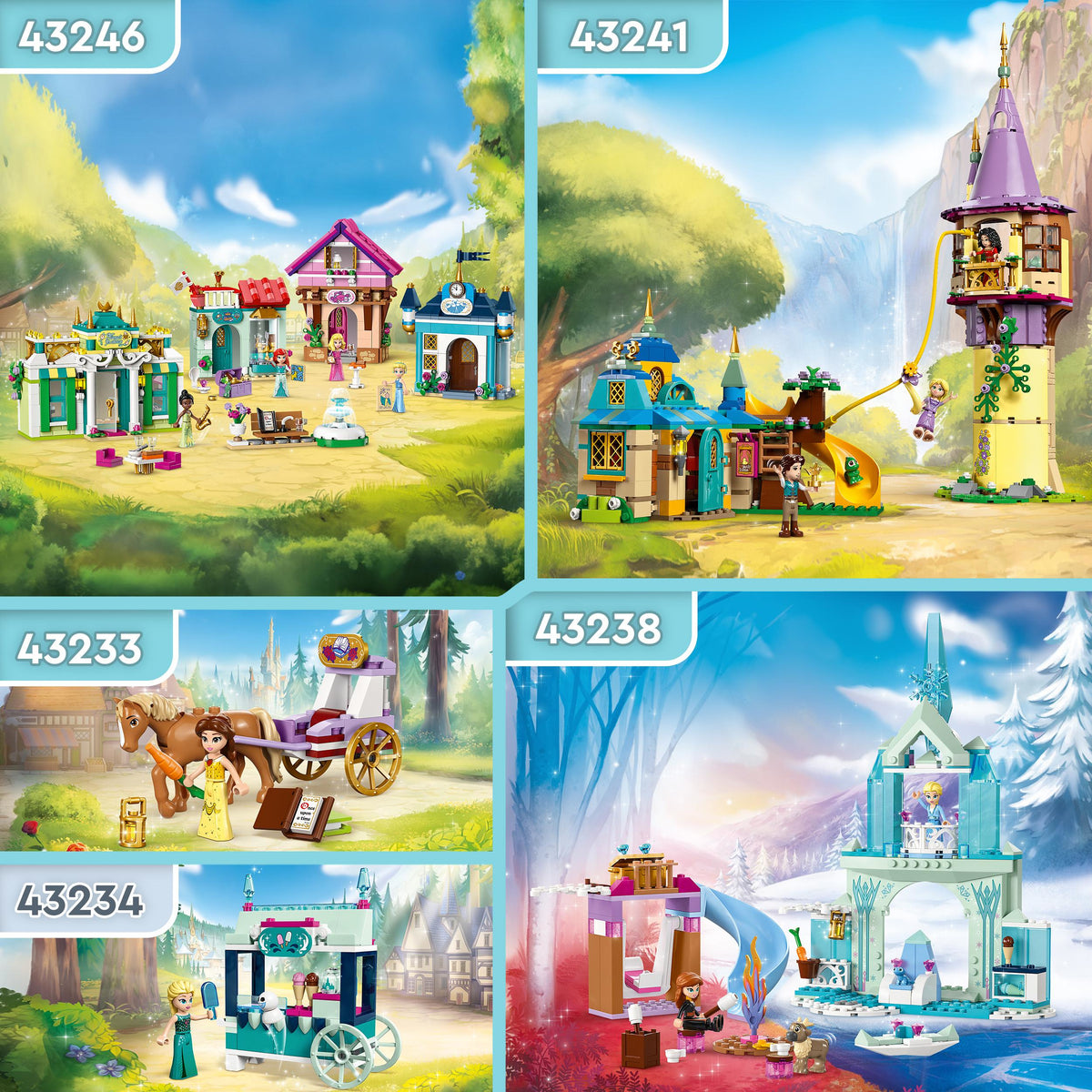 LEGO Disney Princess 43246 avventura al mercato principesse disney