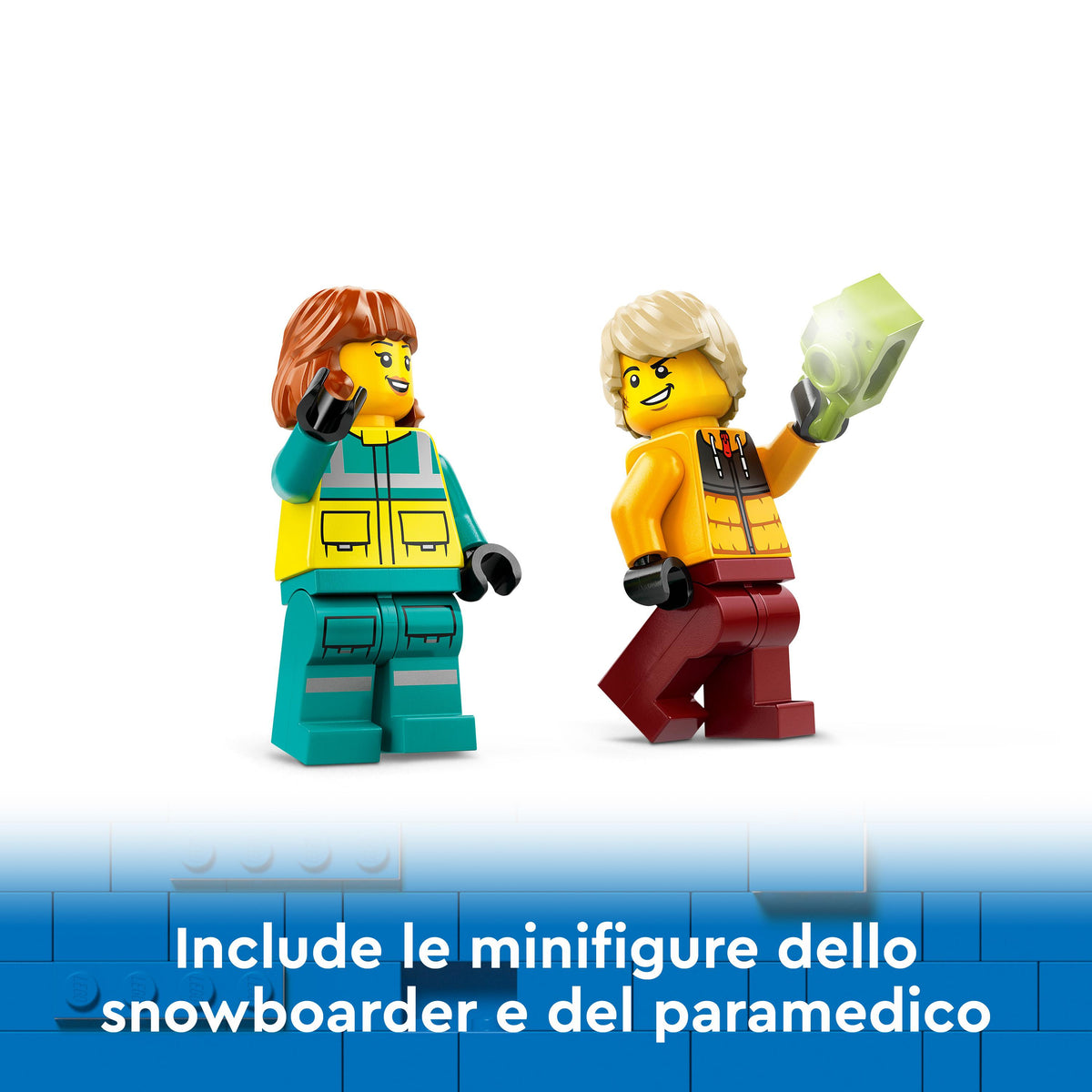 LEGO City 60403 ambulanza di emergenza e snowboarder
