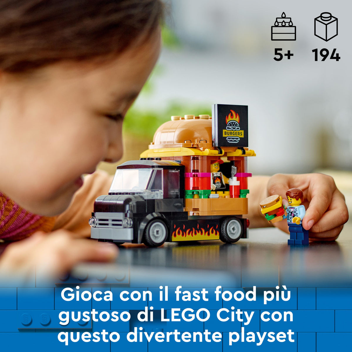 LEGO City 60404 furgone degli hamburger