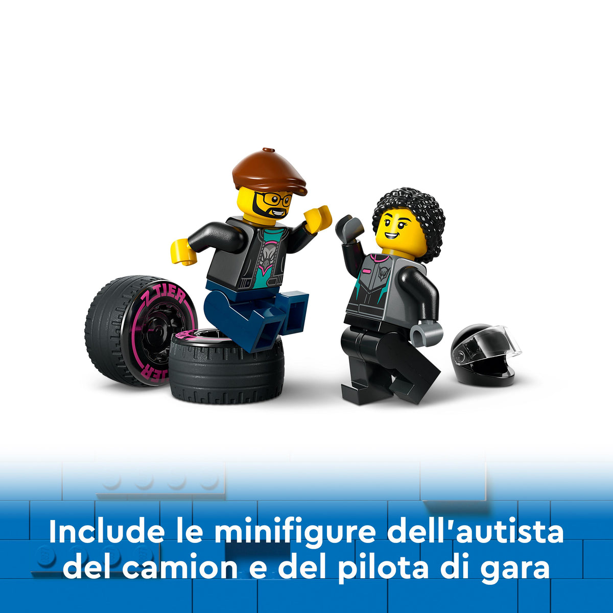 LEGO City 60406 auto da corsa e trasportatore