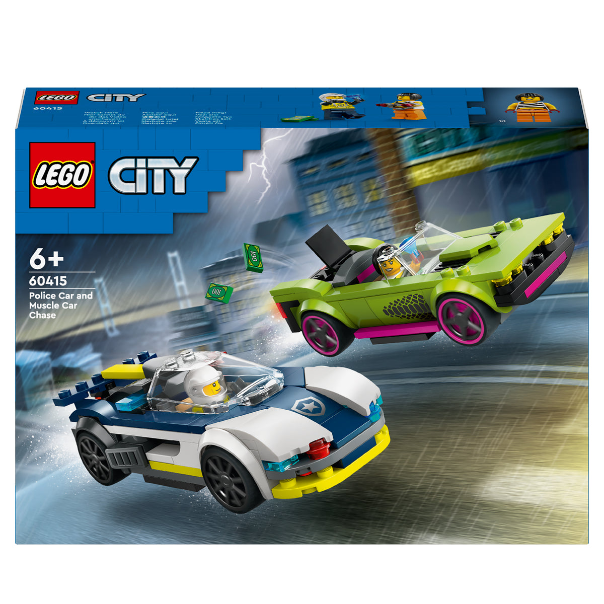LEGO City 60415 inseguimento della macchina da corsa