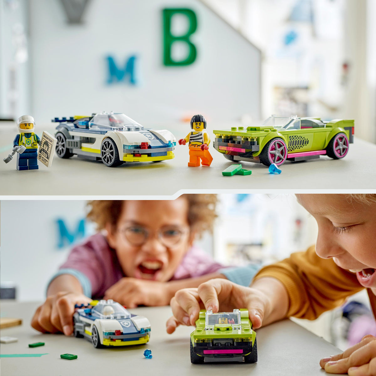 LEGO City 60415 inseguimento della macchina da corsa