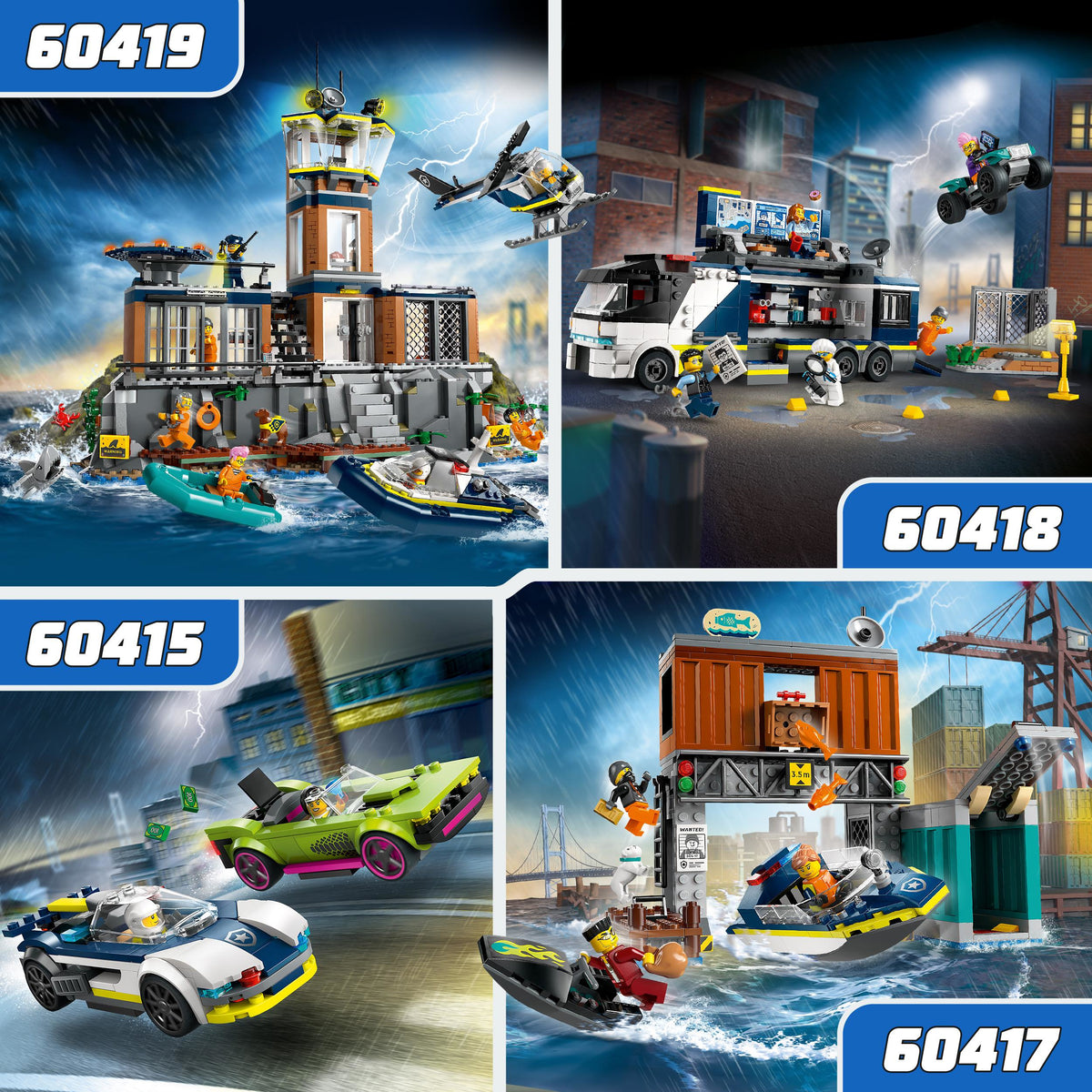 LEGO City 60415 inseguimento della macchina da corsa