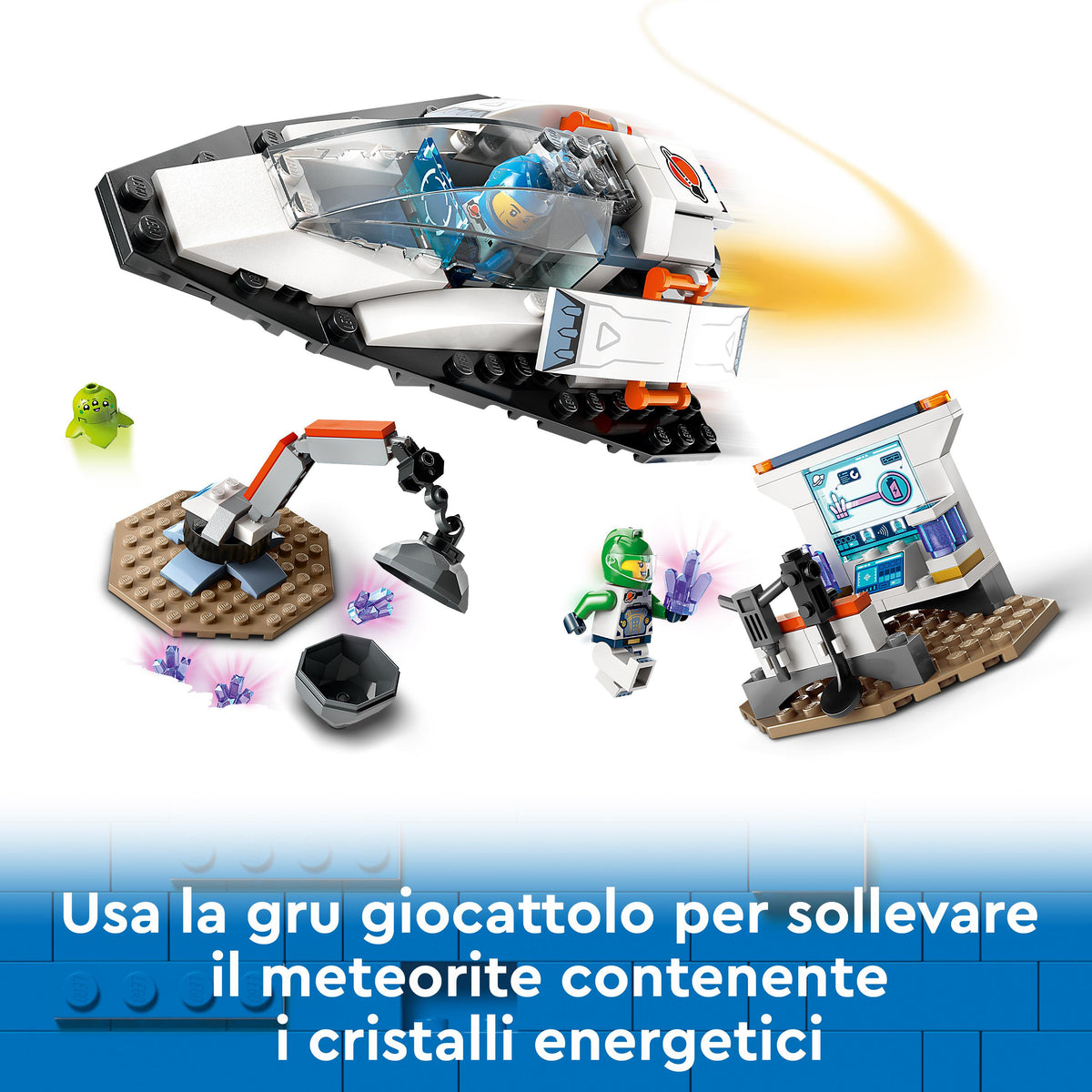 LEGO City 60429 navetta spaziale e scoperta di asteroidi