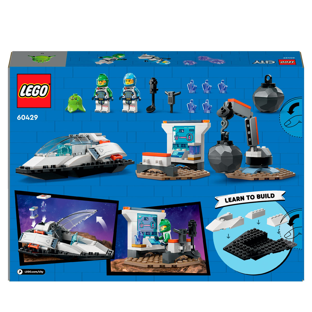 LEGO City 60429 navetta spaziale e scoperta di asteroidi