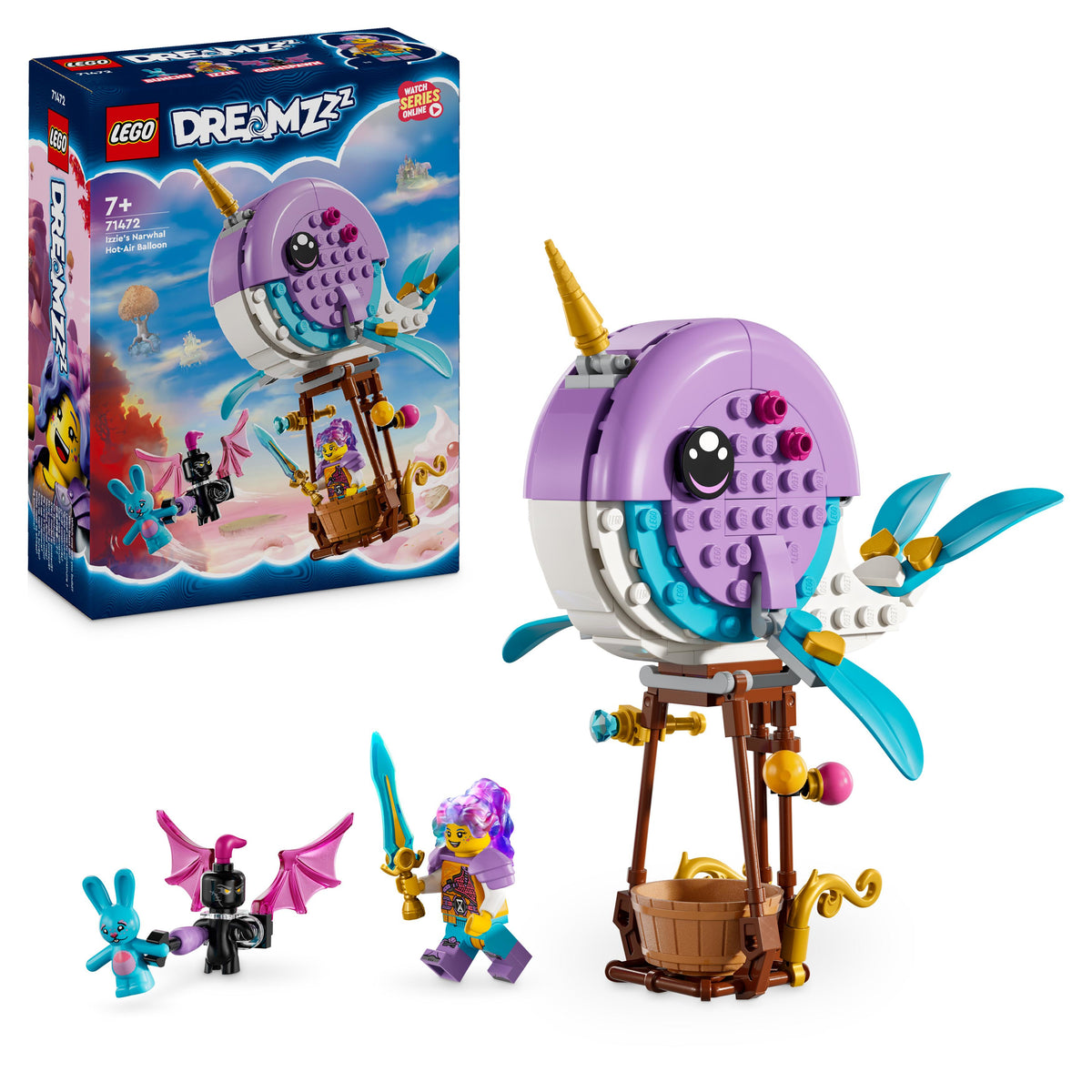 LEGO Dreamzzz 71472 la mongolfiera-narvalo di izzie