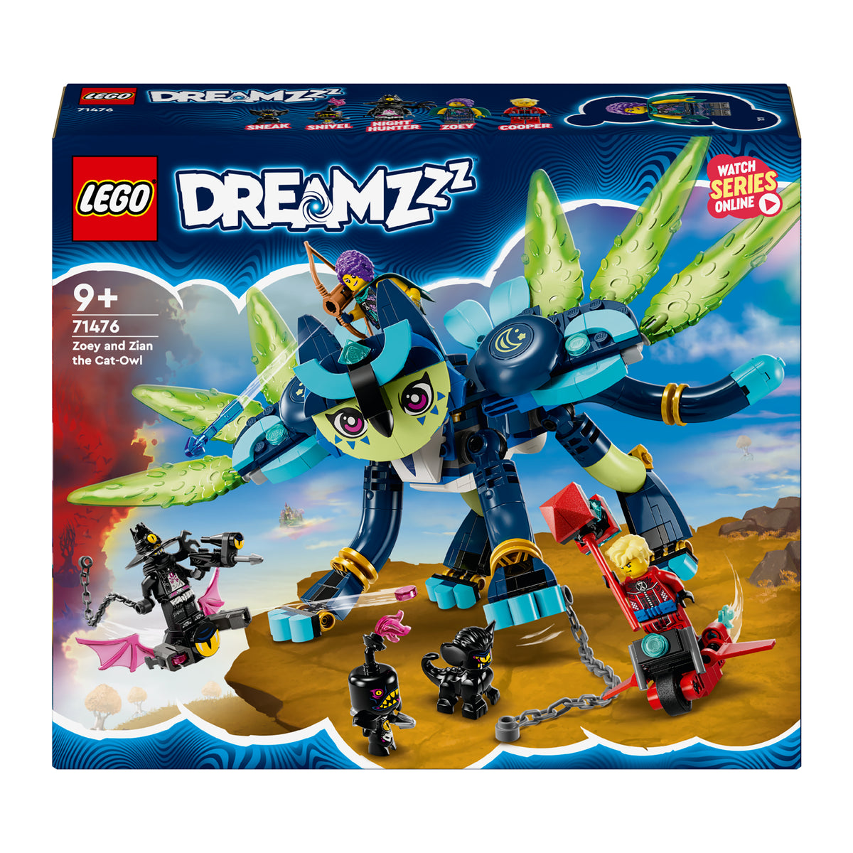 LEGO Dreamzzz 71476 zoey e zian, il gatto-gufo