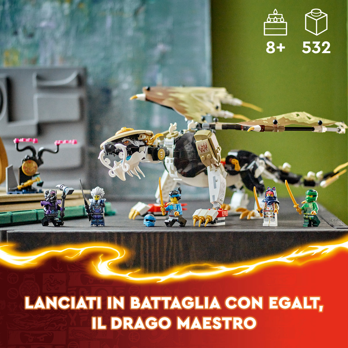 LEGO Ninjago 71809 egalt, il drago maestro