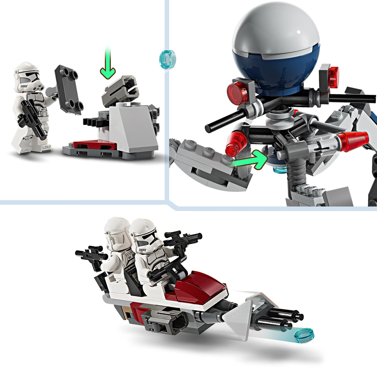 LEGO Star Wars 75372 battle pack clone trooper e battle droid