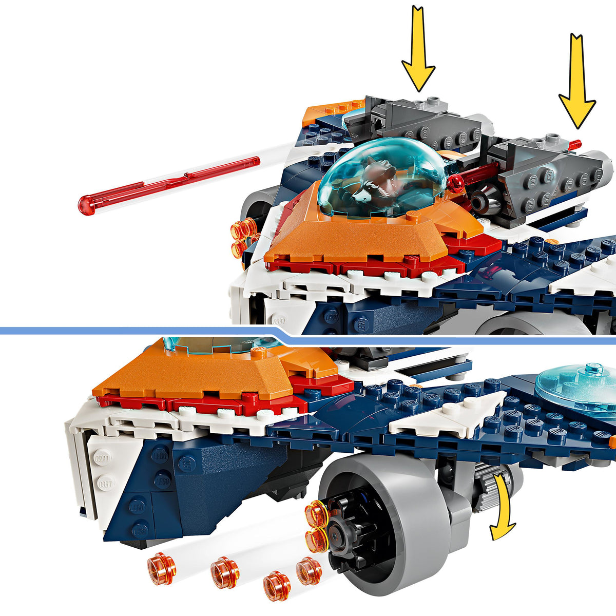 LEGO Super Heroes 76278 warbird di rocket vs. ronan