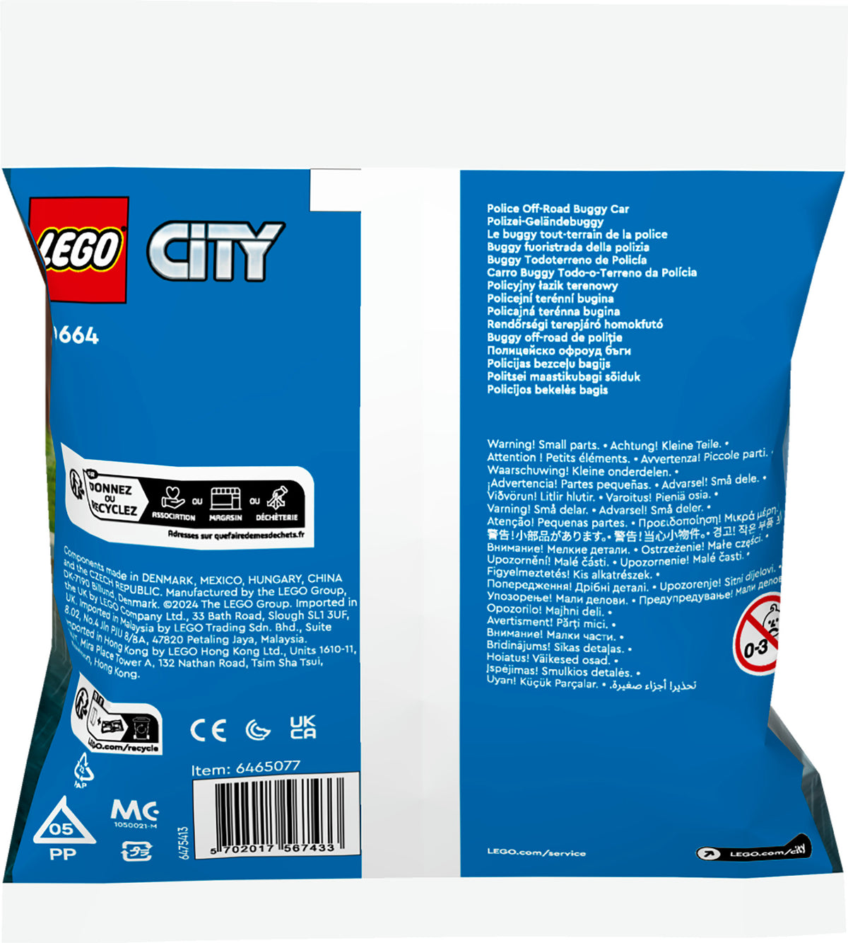 LEGO City 30664 buggy della polizia