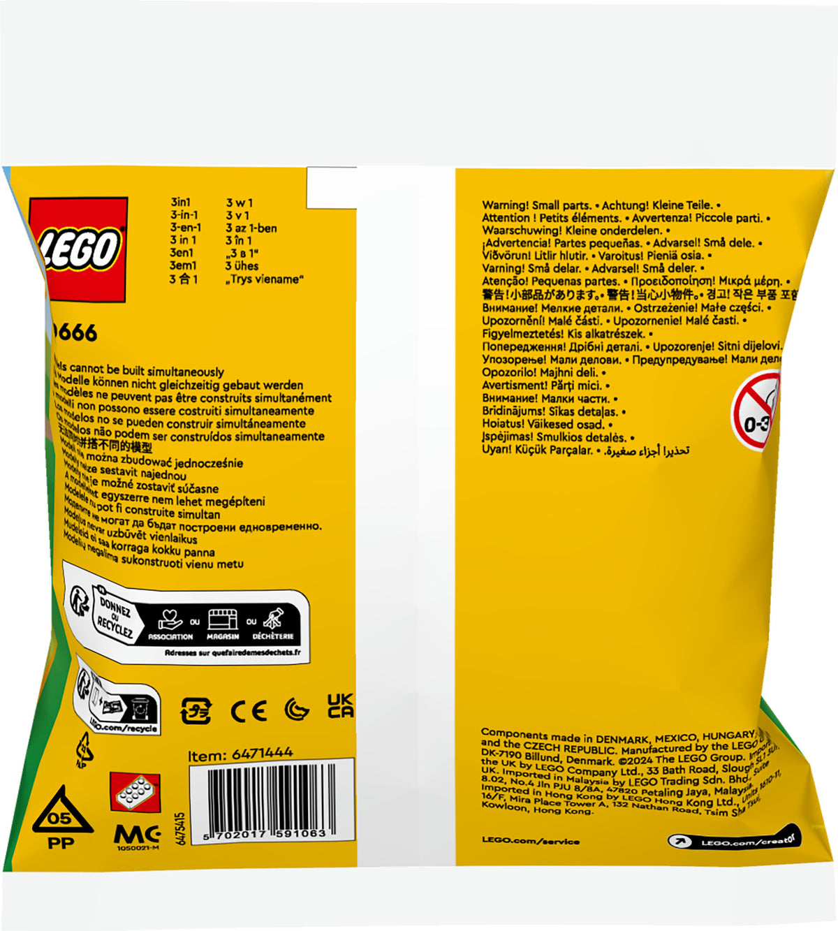 LEGO Creator 30666 animali regalo