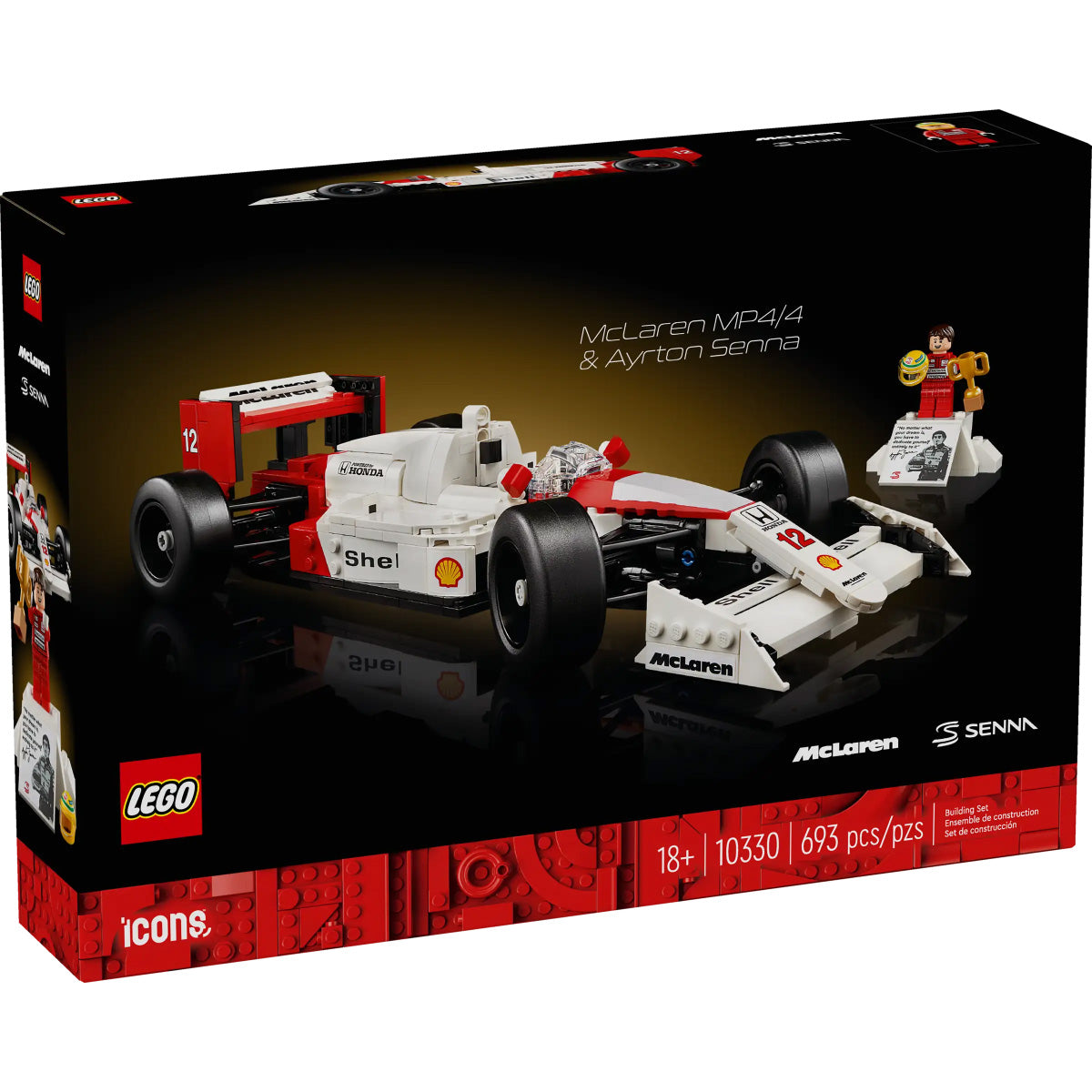 LEGO Icons 10330 mclaren mp4 e ayrton senna