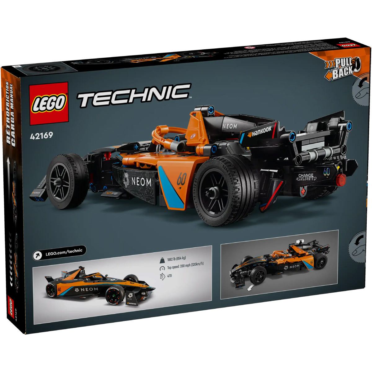 LEGO Technic 42169 neom mclaren formula e race car