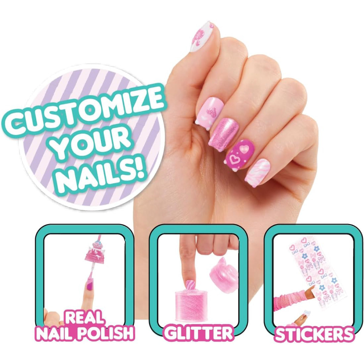 lol surprise omg - sweet nails - kitty k cafè