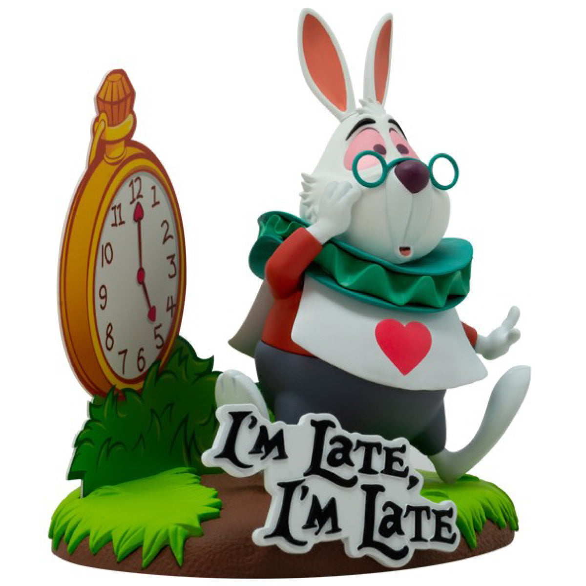disney: alice in wonderland - bianconiglio - statua 10cm