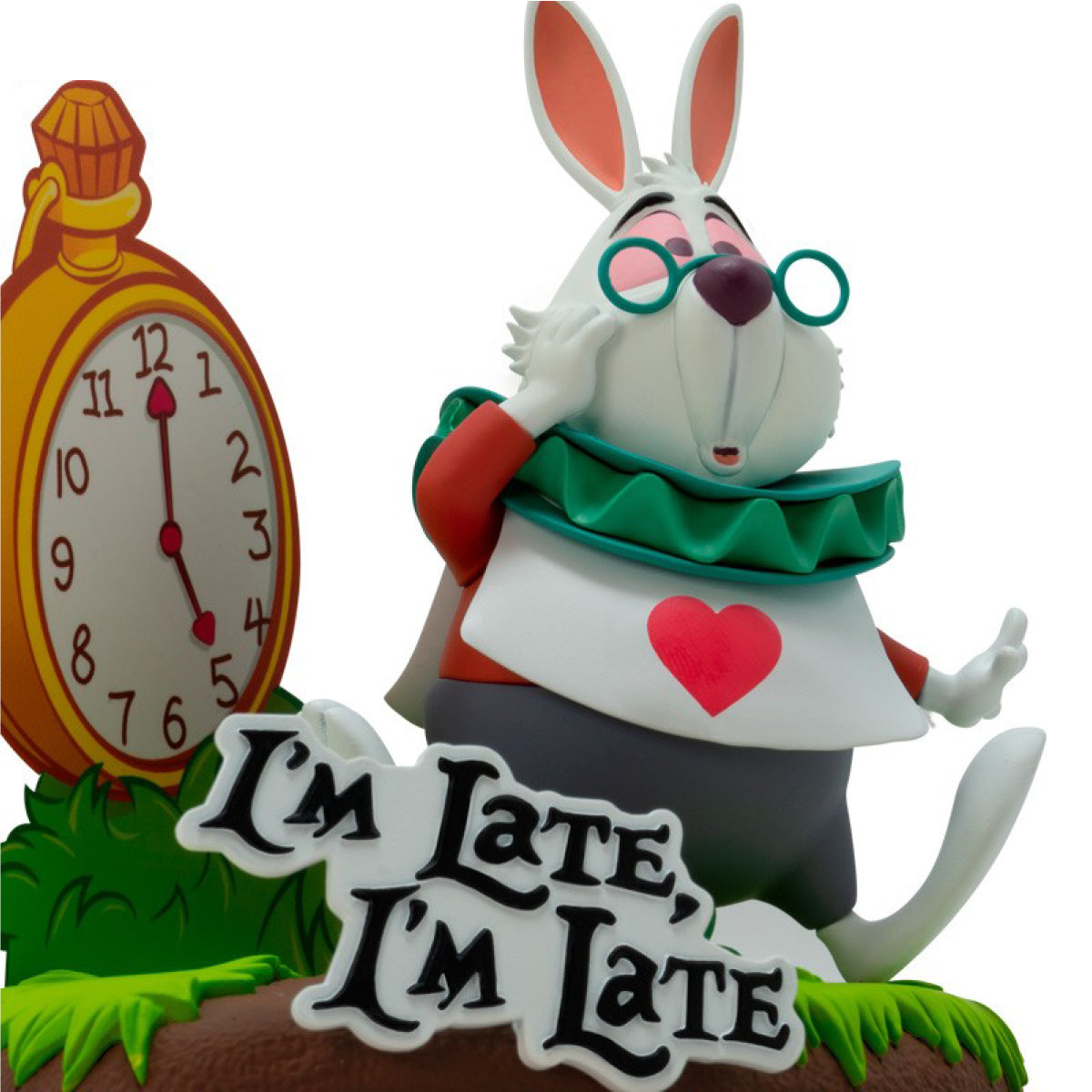 disney: alice in wonderland - bianconiglio - statua 10cm