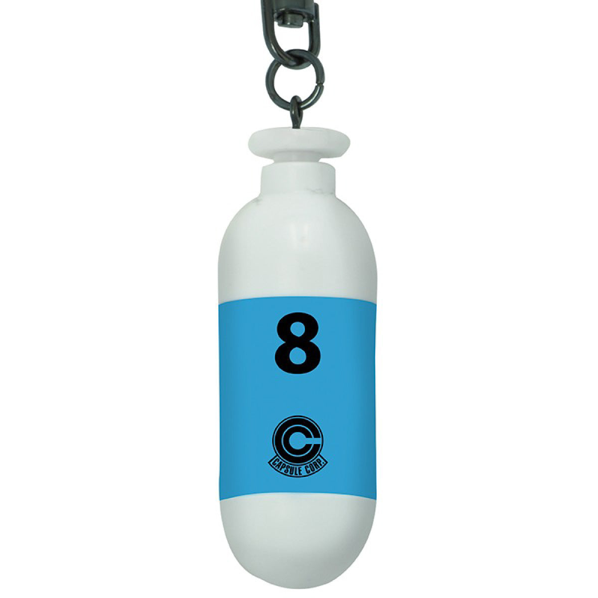 dragon ball - keychain 3d - blue plastic capsule