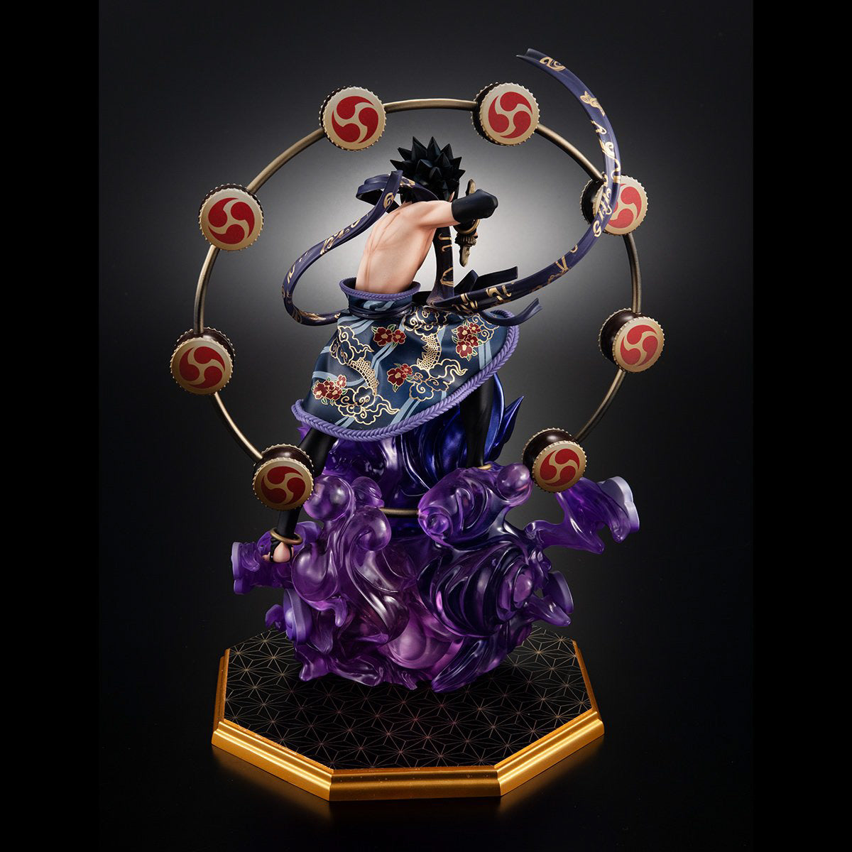 naruto shippuden - sasuke uchiha - precious gem series pvc 28cm