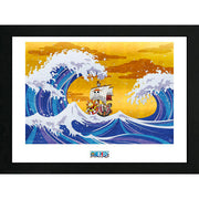 one piece - framed print - thousand sunny (30x40cm)