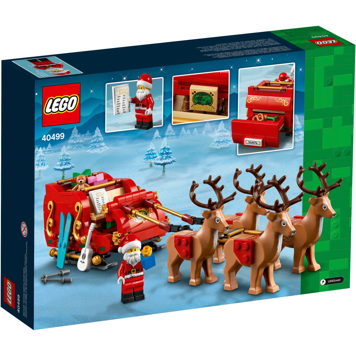 LEGO Icons 40499 la slitta di babbo natale