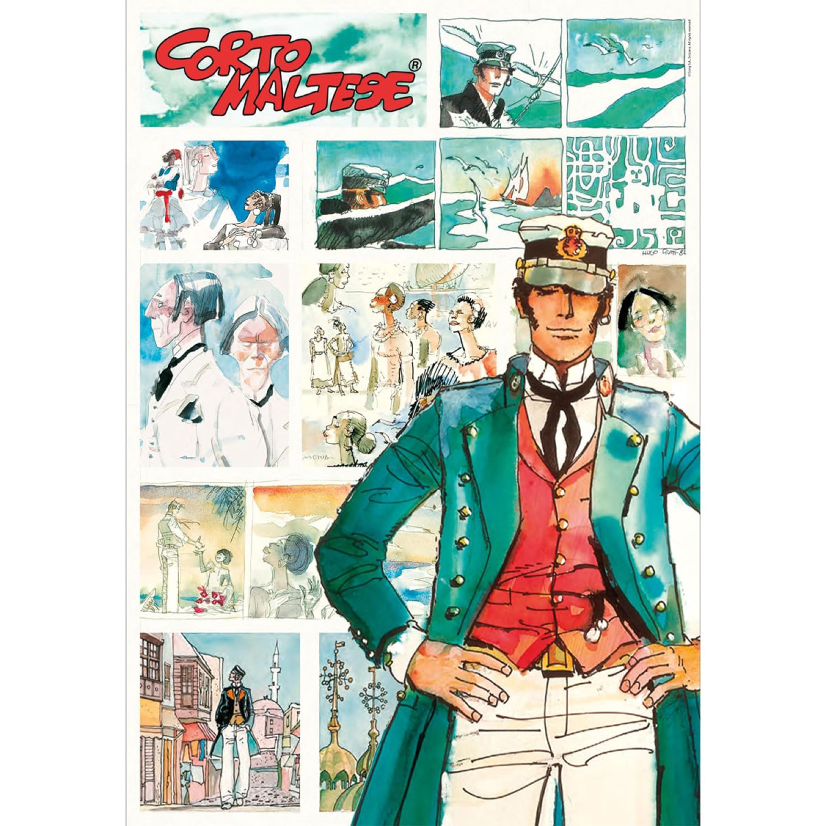 corto maltese - puzzle compact + poster - puzzle 1000 pezzi