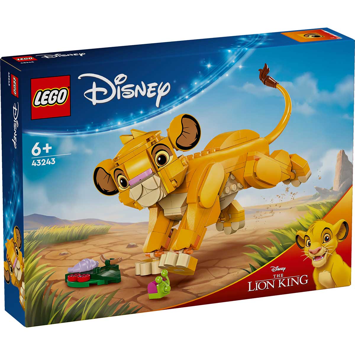 LEGO Disney Classic 43243 simba, il cucciolo del re leone