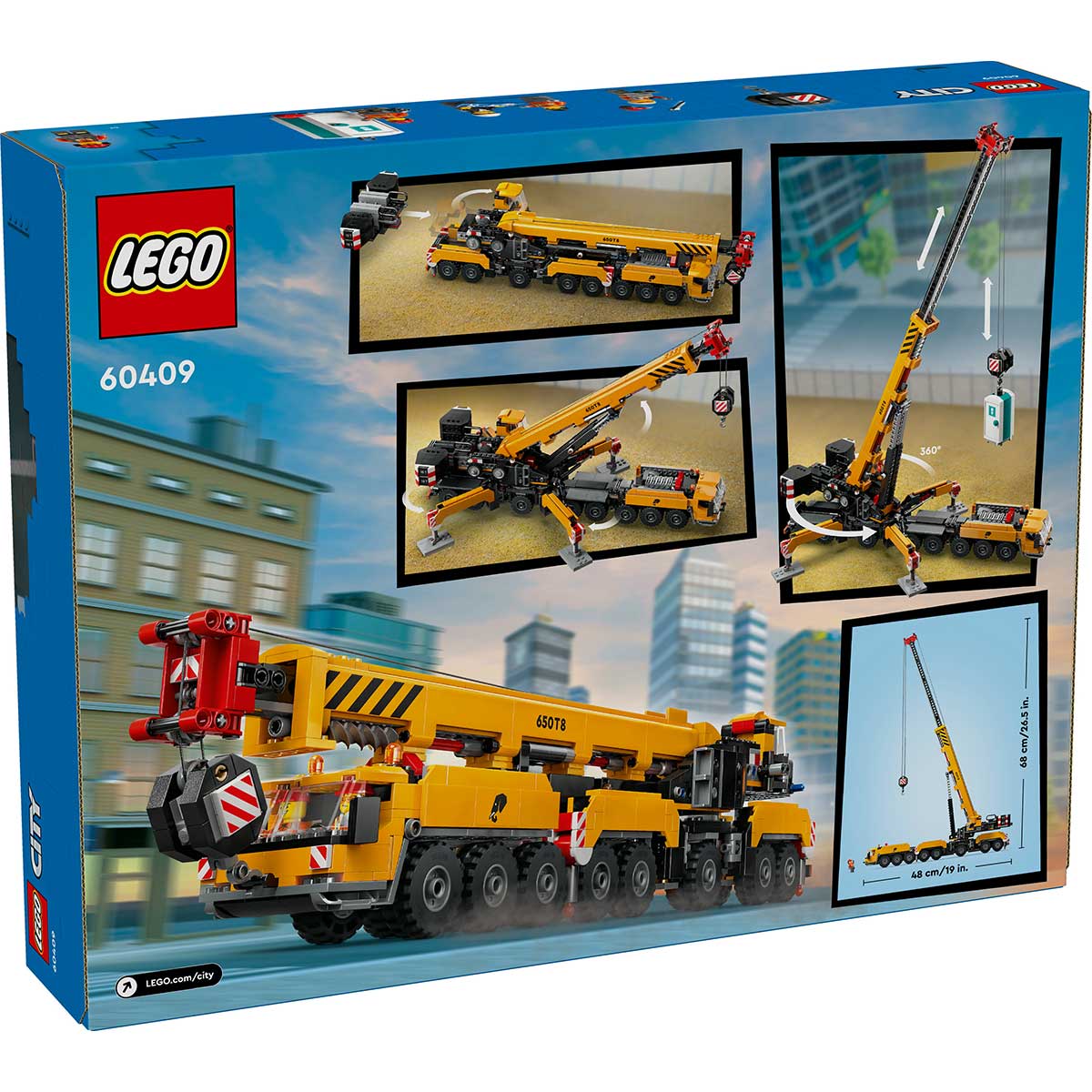 LEGO City 60409 gru da cantiere mobile gialla