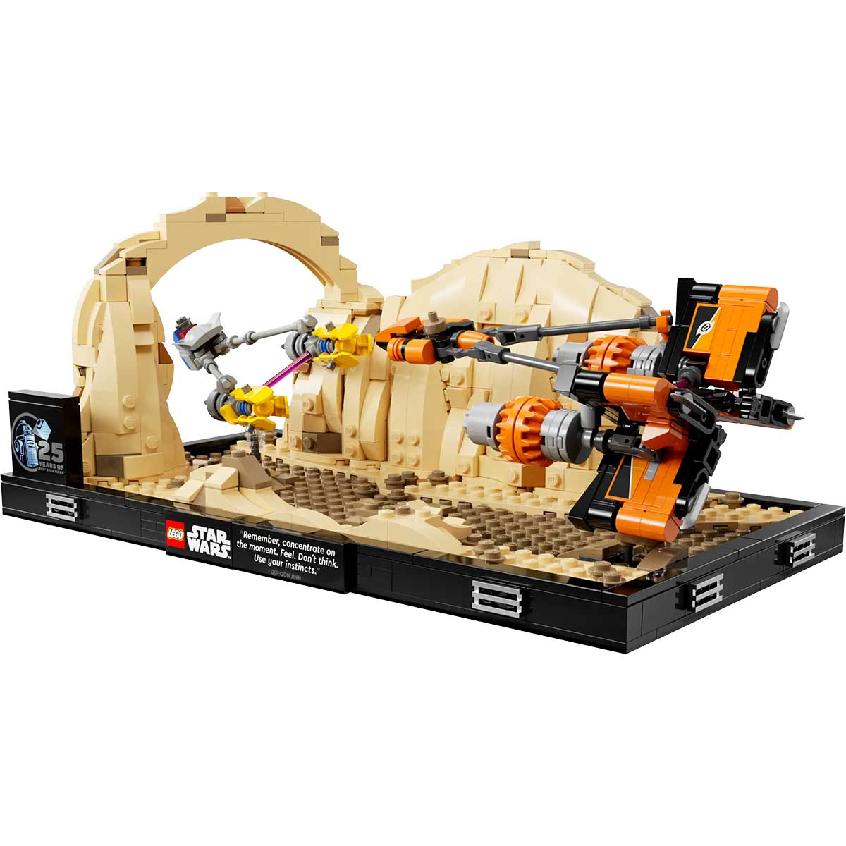LEGO Star Wars 75380 diorama gara degli sgusci su mos espa