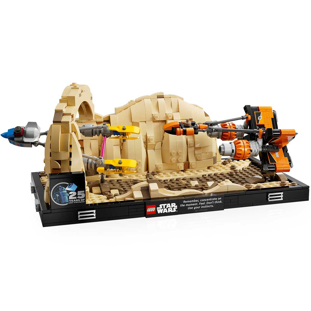 LEGO Star Wars 75380 diorama gara degli sgusci su mos espa