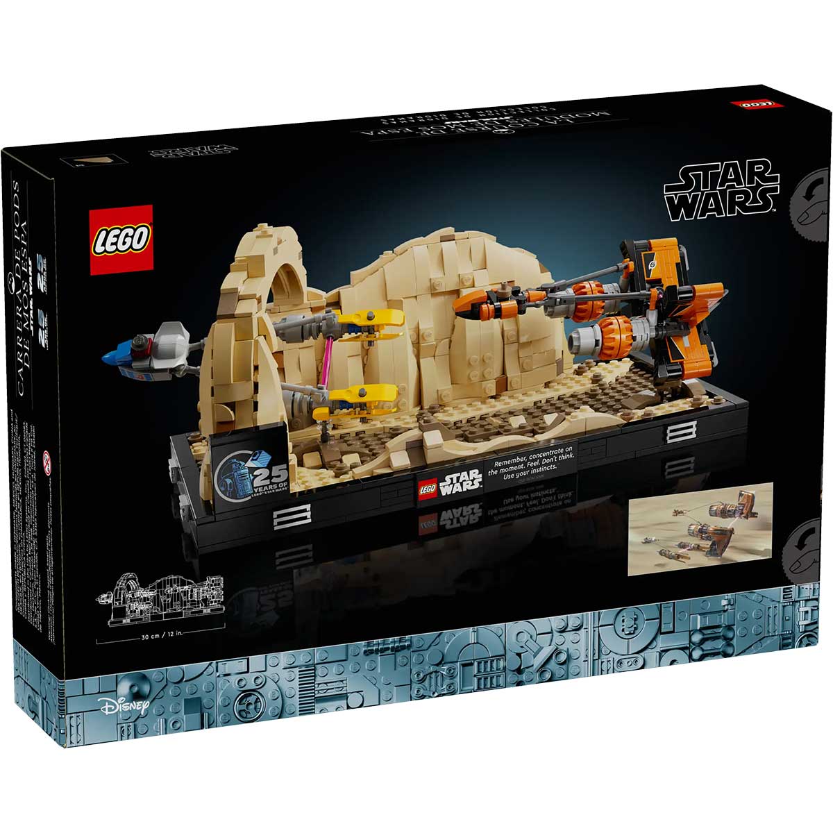 LEGO Star Wars 75380 diorama gara degli sgusci su mos espa