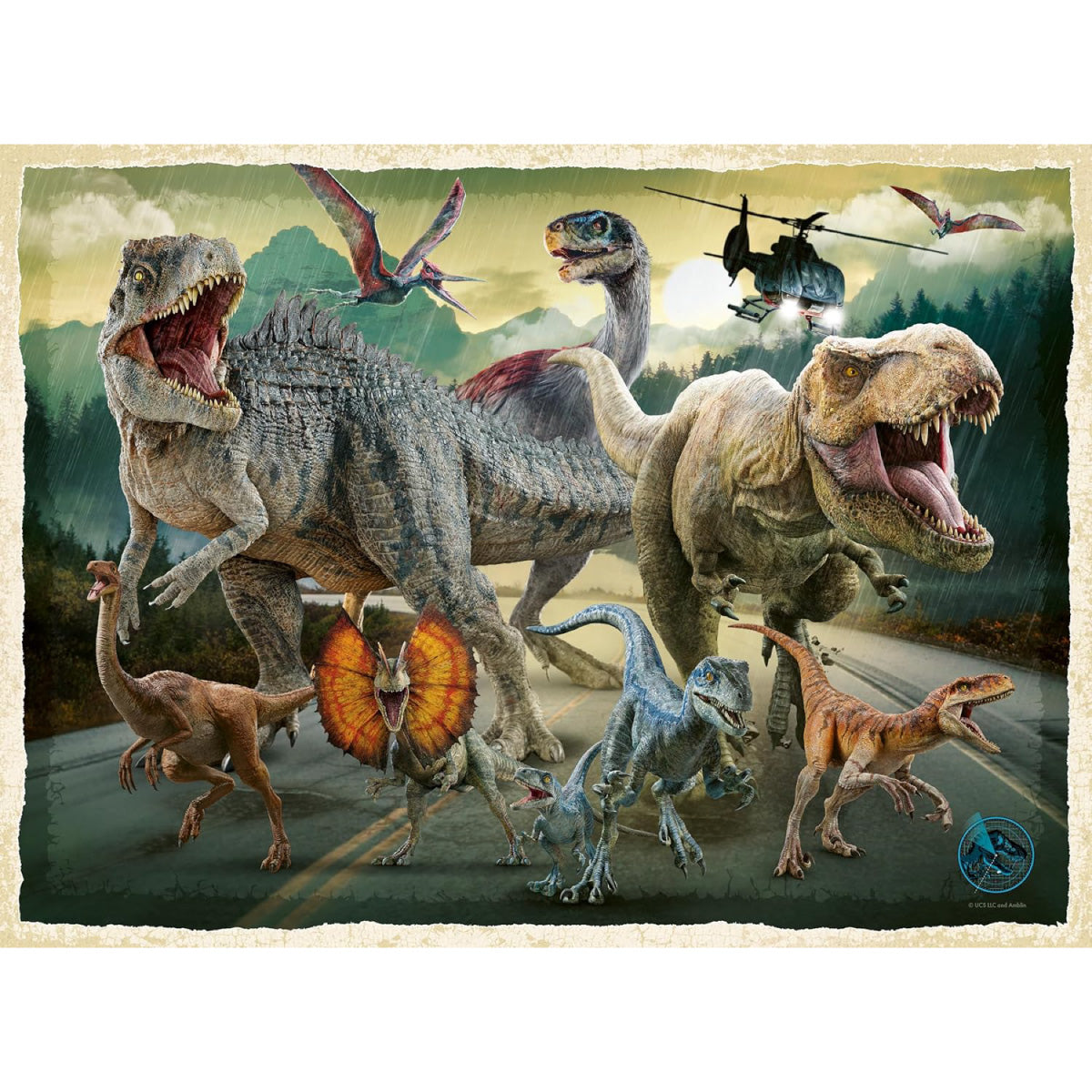 jurassic world - puzzle 200 pezzi xxl
