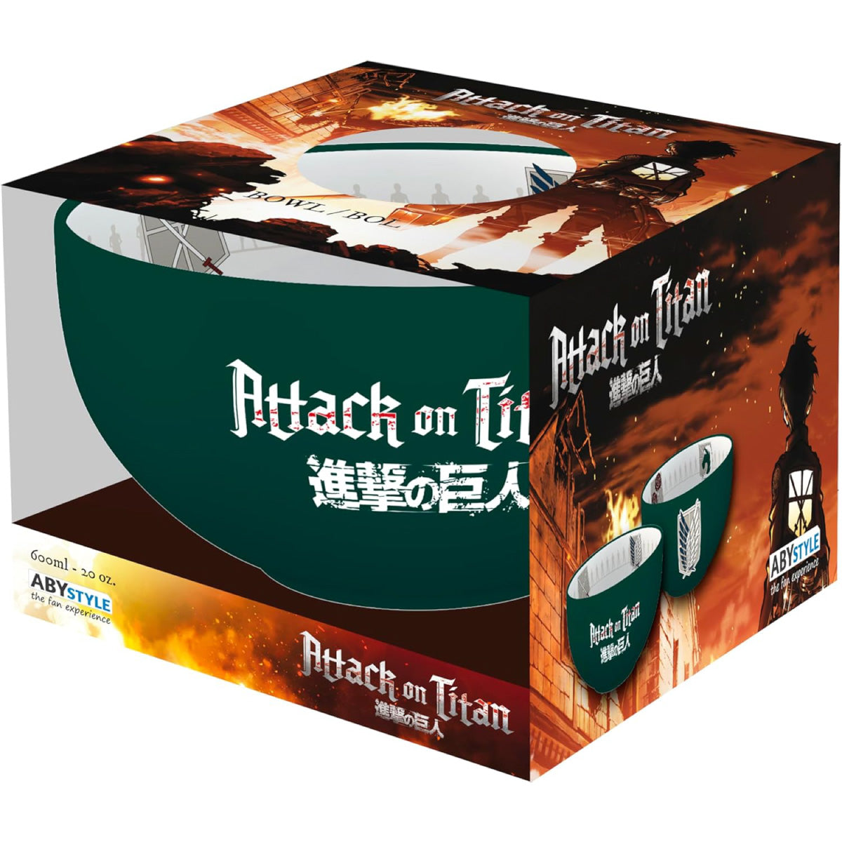 attack on titan - ciotola in ceramica - stemma