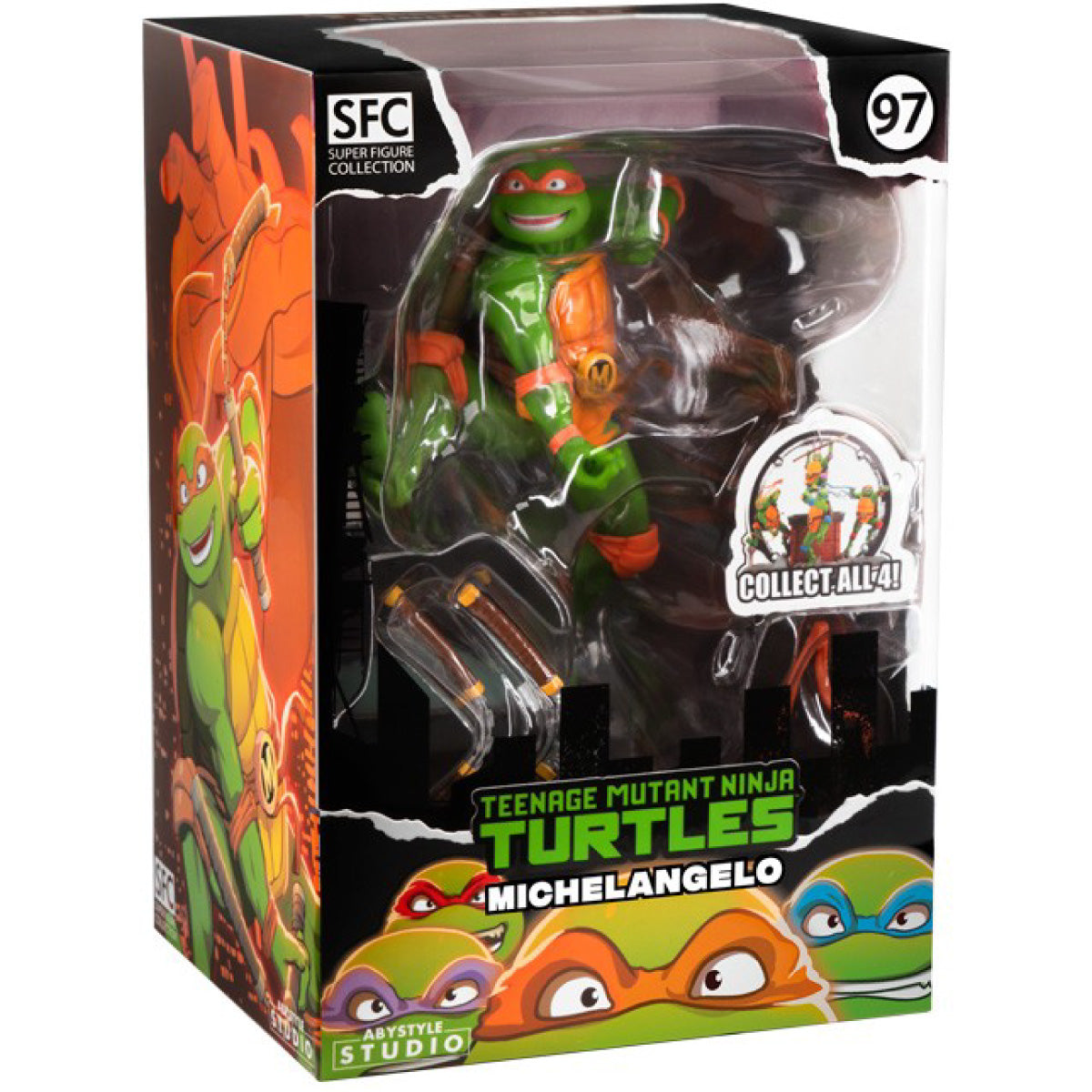 tartarughe ninja - michelangelo - statua 21cm