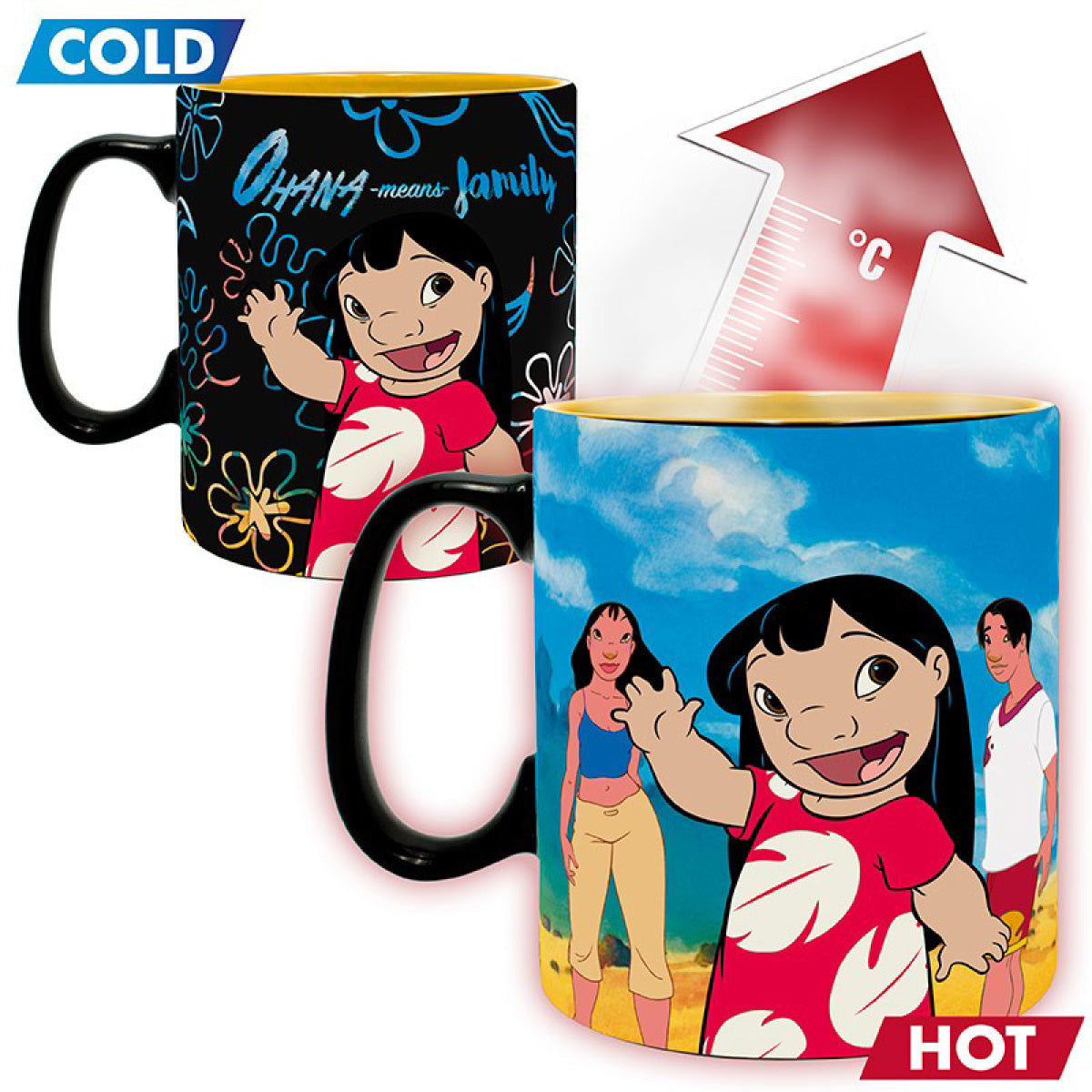 disney: lilo & stitch - tazza heat change 460ml - stitch